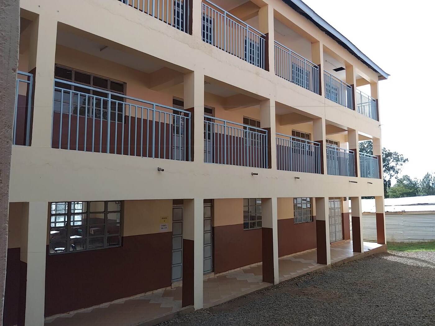 Three-storey classroom block at Ogande Girls' High School